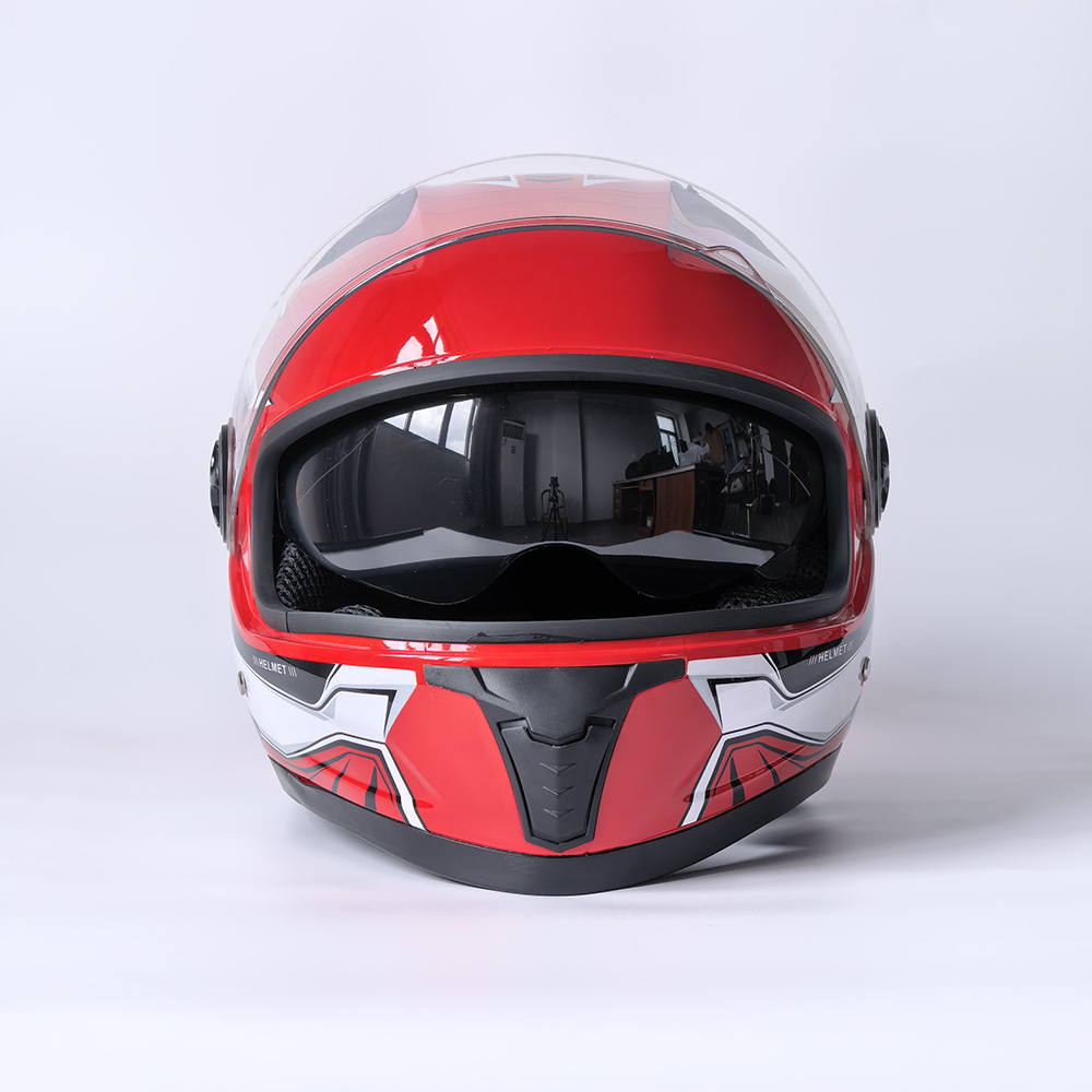 Motorcycle helmet, electric vehicle helmet, riding safety helmet, unisex, dual-lens full-face helmet 108