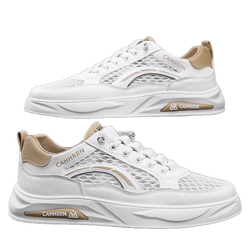 Los zapatos de hombre se pueden usar en todas las estaciones, escote bajo, transpirable, casual, plano a juego, moda para hombres, zapatillas de deporte diarias cómodas y versátiles