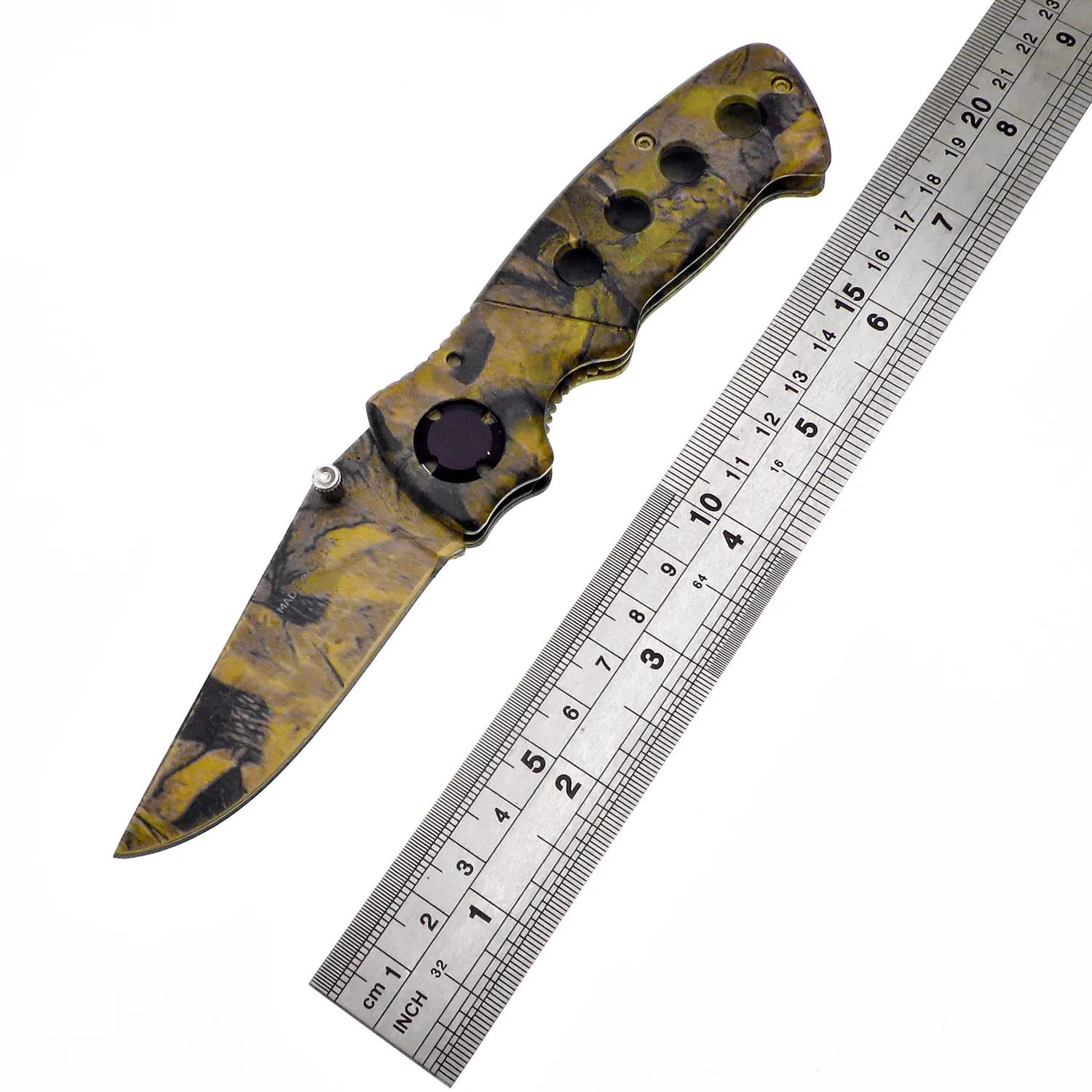 厂家热销迷彩户外多功能折叠刀野营刀具露营工具丛林小刀战术军刀