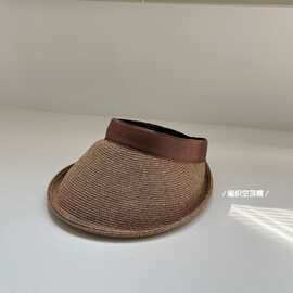 防晒帽女夏季大帽檐空顶遮阳帽子  031311
