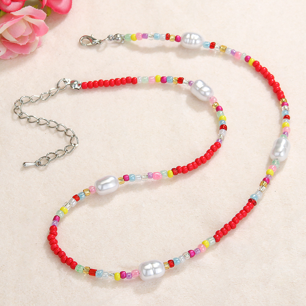 Round Bohemian Glass Necklace Wholesale display picture 5