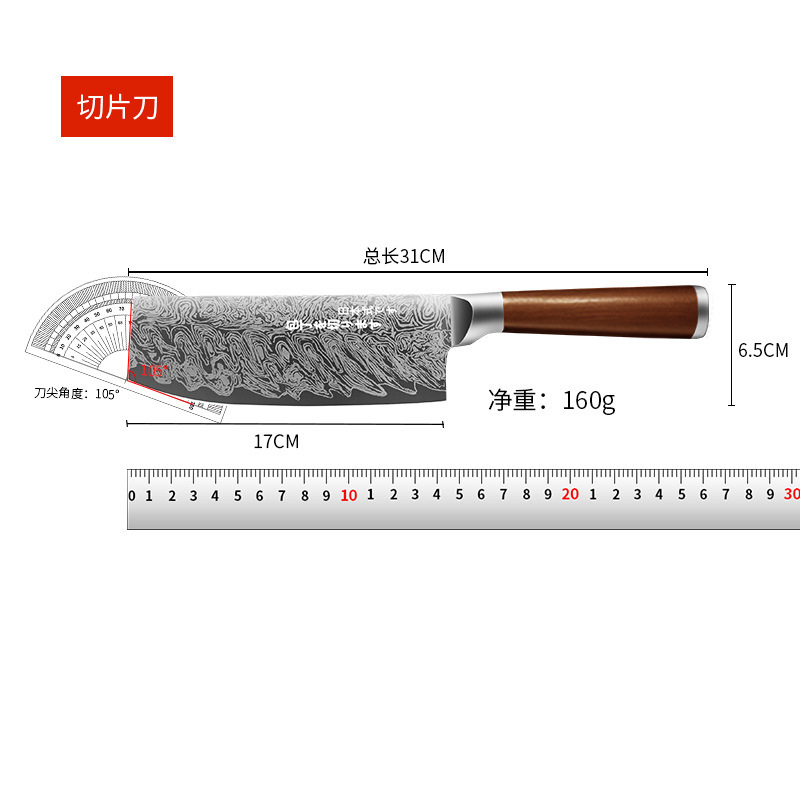 Hueso hueso cuchillo de acero inoxidable cuchillo de corte japonés cuchillo de corte de corte