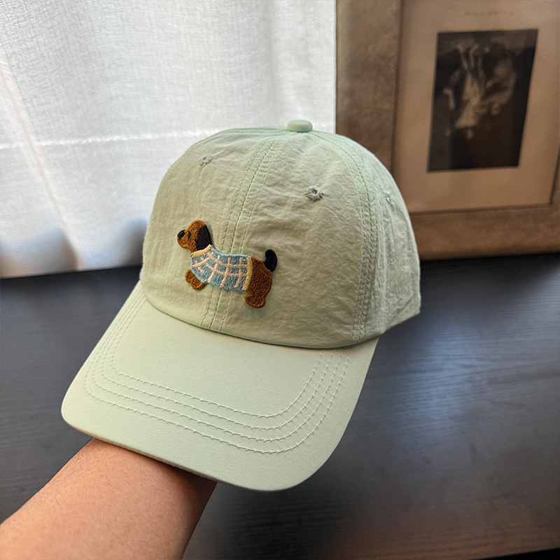 Sombrero de béisbol para niños, cachorro rosa, primavera y otoño 2025, nueva chica, lengua de pato, tesoro, rufián, hermosa calle frita, primavera de verano