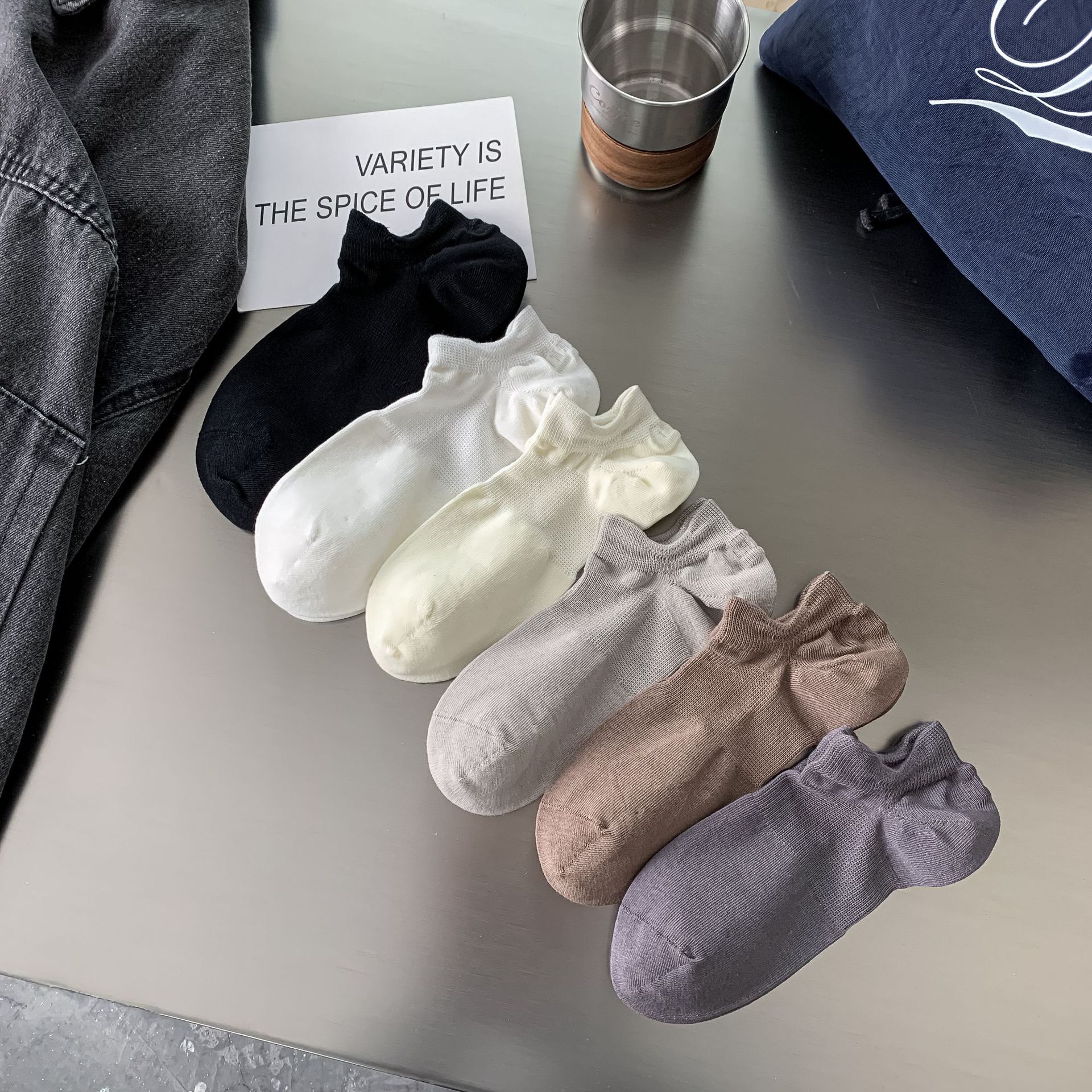 Men's summer solid invisible casual non-slip silicone sports…