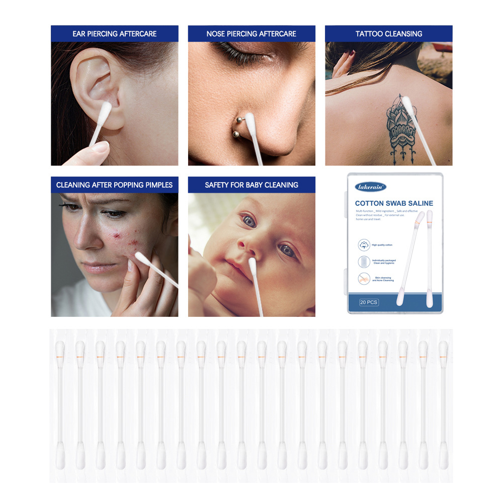 carina Lakerain cotton swab physiological cleaning solution, eyebrow, eye, lip cleaning, embroidery, nose washing, diluted_voghion.com