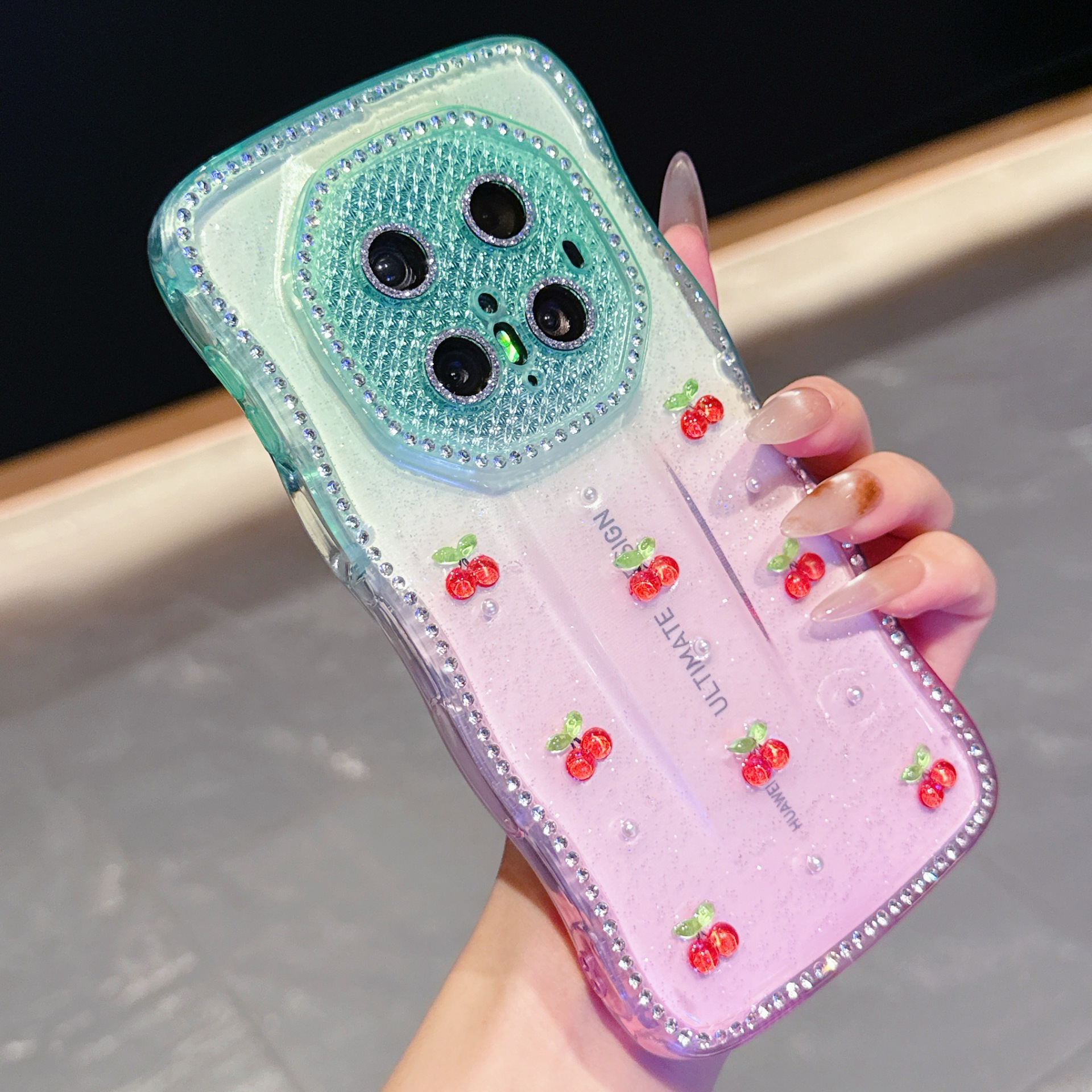 One-Piece Drop-Shipping Wave Star Diamond Glue Doll Mobile Phone Case Suitable for Huawei Mate70Rs/Mate60Proultr