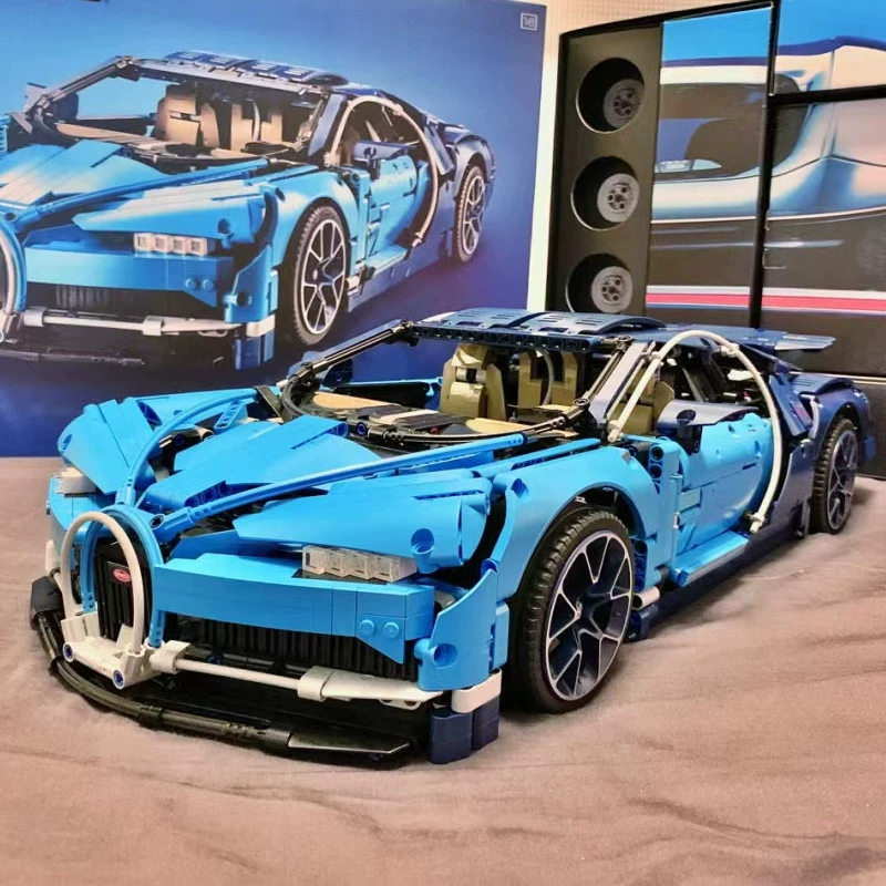 Конструктор гоночного автомобиля LEGO-совместимый (Porsche 911/GT3), 1 600–4 031 дет., с пультом и подсветкой