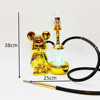 Middle East Arabia water smoke resin craft water cigarette love bear shape water smoke bar lights water smoke house