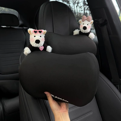 2025 Yeni model avtomobil boyun yastığı, Memory Foam, West Highland Terrier