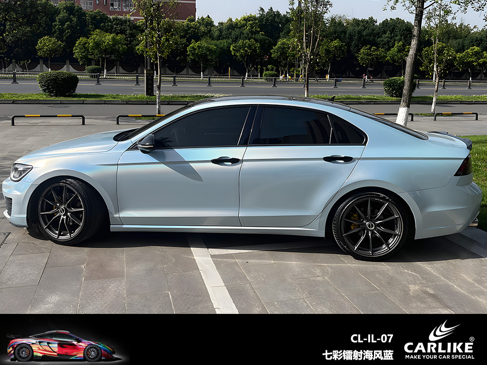 Carlake colorido láser coche cuerpo cambio de color película color mágico camaleón coche película brillante láser blanco coche cambio de color
