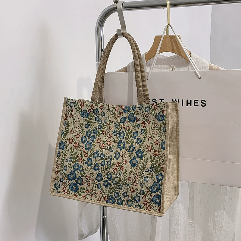Корейская версия высокой стоимости хлопка и льна женская сумка