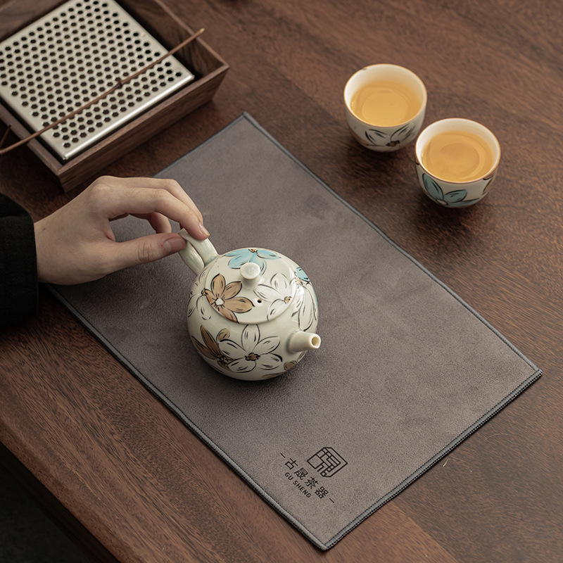 Bu Sheng Tea Tea Двухсторонний чайный полотенце чайный стол
