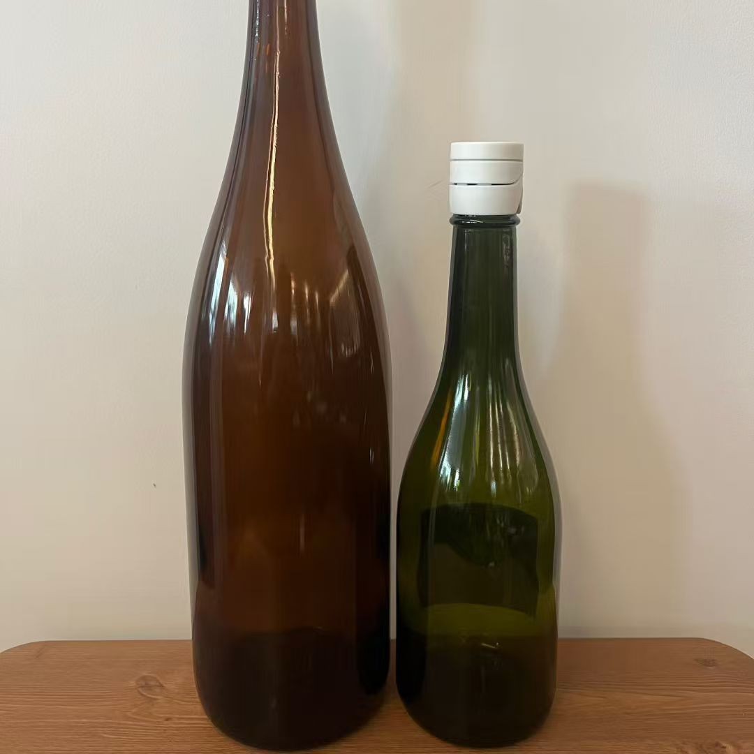 Botellas de vino tinto de vidrio 720ml botellas de vino auto-elaboradas botellas de vino verde oscuro marrón botellas de vino vacías