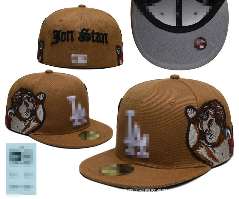 新款L-A N-Y棒球帽字母刺绣嘻哈帽尺寸帽时尚帽子Fitted cap T-38|undefined