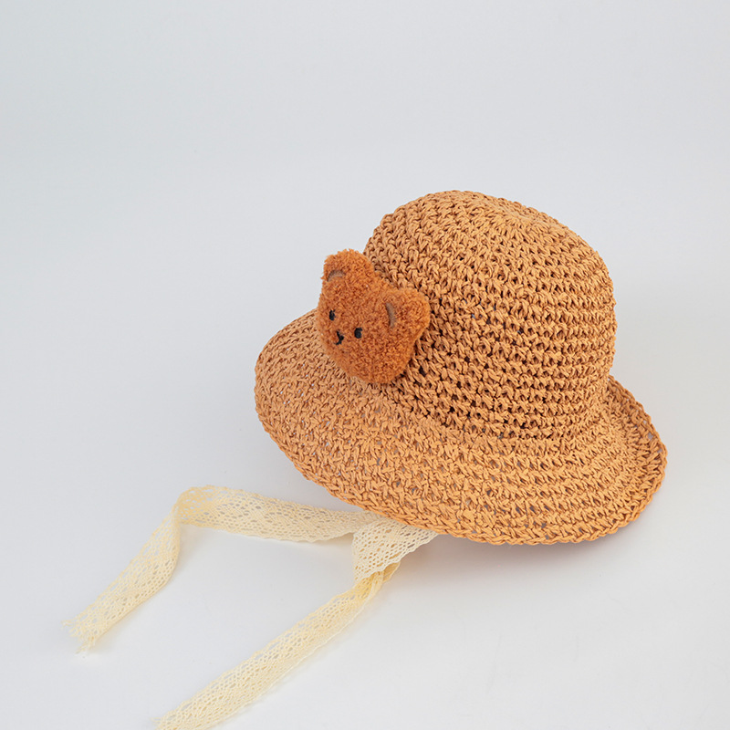 Bear Model A Khaki + 1-2 years old (recommended head circumference 45-48cm) + built-in adjustment rope (adjustable)