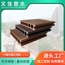 140*25mm塑木户外地板长条木塑地板广场花园泳池塑木复合地板厂家