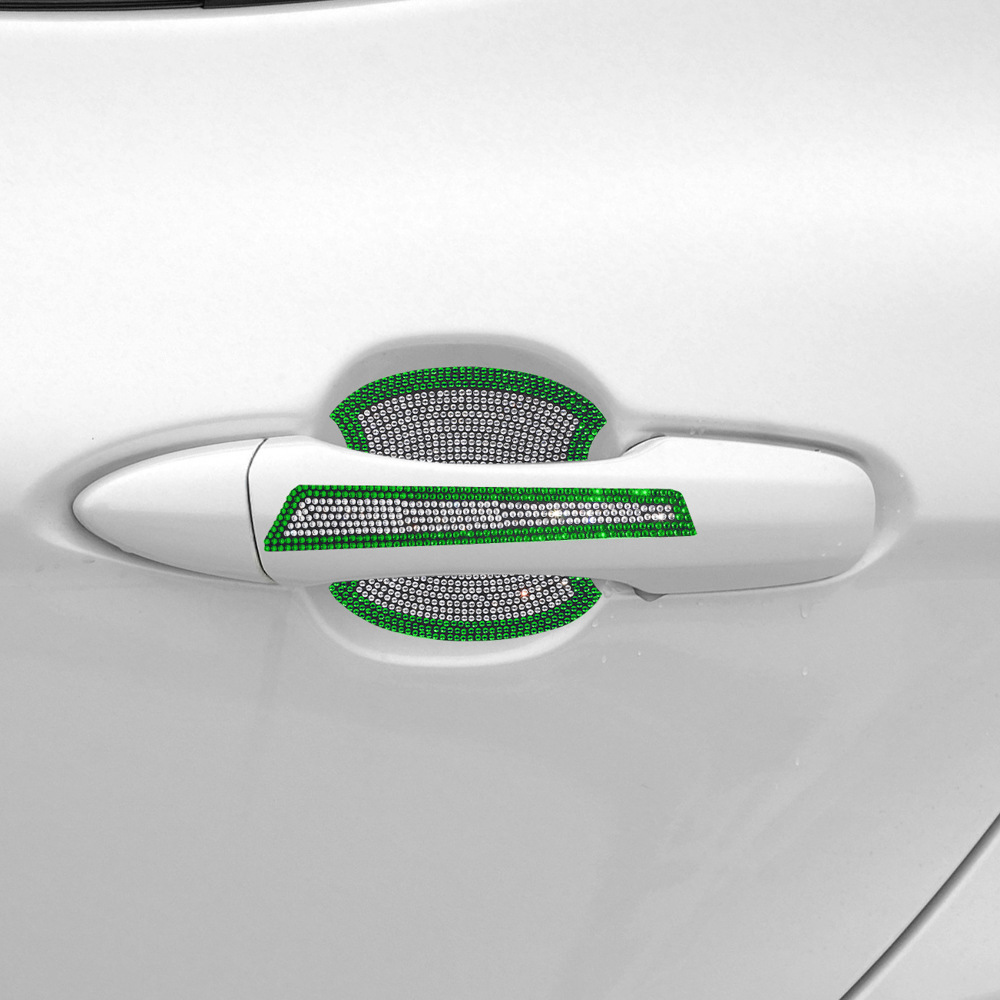 Car Hot Drill Door Handle Protective Film Diamond Anti-Scratch Handle Sticker Car Door Bowl Anti-Scratch Car Handle Protective Film