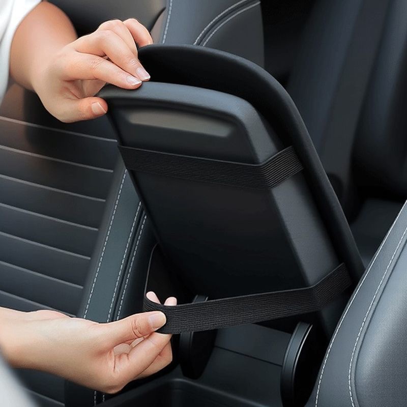 Car Armrest Box Heightening Pad, Car Central Armrest Box Plush Pad, Car Interior Armrest Cushion Cover, Universal
