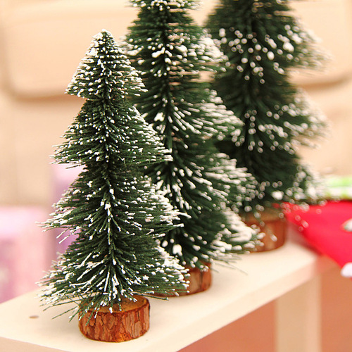 Mini Christmas tree, tabletop pine needle tree, flocked tree tower, Christmas decoration supplies cross-border supply
