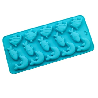 新款热销硅胶 15连海洋世界海豚巧克力模具 糖果模具 DIY耐高温