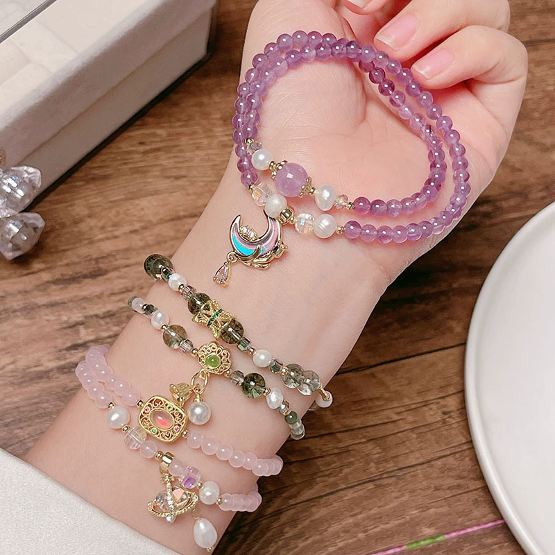 Design sophisticated fashionable crystal, beaded bracelet, bead bracelet