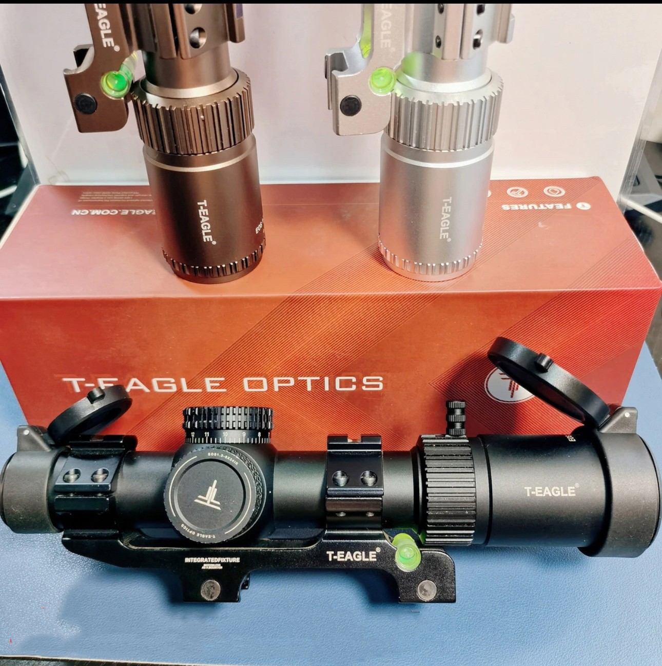 Visión nocturna, vista rápida de gran angular de pared delgada i Telescopio cruzado de alta definición 1.2-6 veces i modelo de espejo de juguete de tirachinas