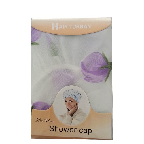 Bath cap factory wholesale adult women's lace edge bath cap shower hair protection cap kitchen oil-proof hat multi-purpose