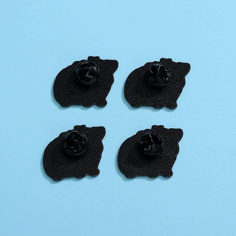 Cute cartoon badge with animals, protective underware, brace, brooch, accessory
