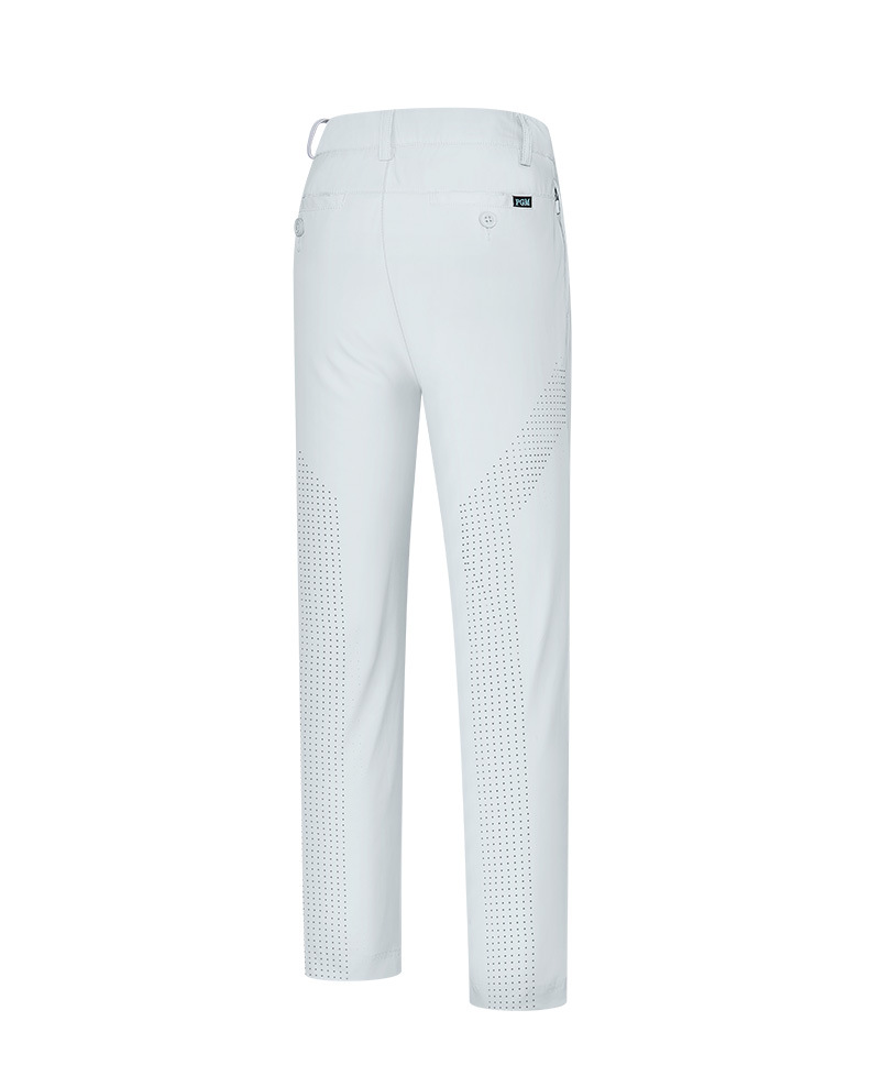 Quần dài golf trẻ em PGM thắt lưng co giãn cho bé trai mùa hè — Yf601-áo màu trắng, Yf601-áo màu xanh hải quân trắng, KUZ161-Quần Đen, Yf601-áo màu đen trắng chi tiết 14