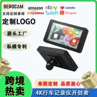 Трансграничный записывающее устройство для вождения мотоцикла 5inch Carplay, записывающее устройство для вождения HD 4K, передняя и задняя камеры с двойной записью