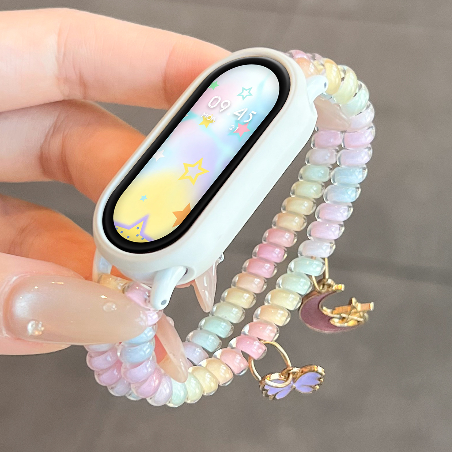[Moon Butterfly] Suitable for Xiaomi Mi Band 10 Watch Strap 8 New Watch Xiaomi9 Phone Cord Hair Tie Nfc