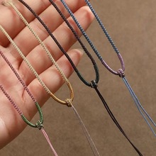 平安扣挂绳玉佛公高端项链绳编织绳黄金翡翠吊坠绳女玉佩挂件绳子