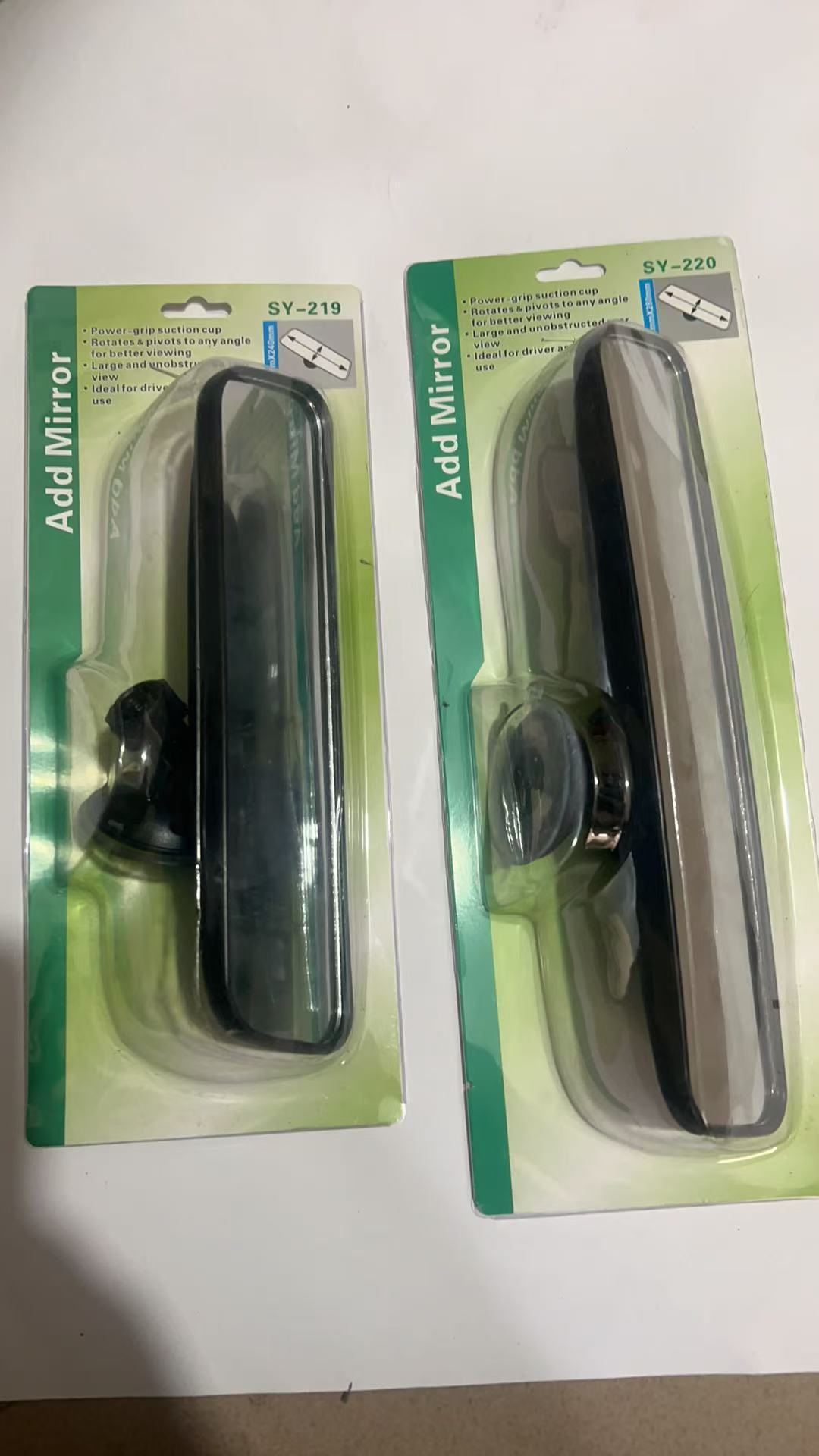 Car interior rearview mirror wide-angle mirror plane mirror powerful large suction cup coach interior rearview mirror auxiliary mirror