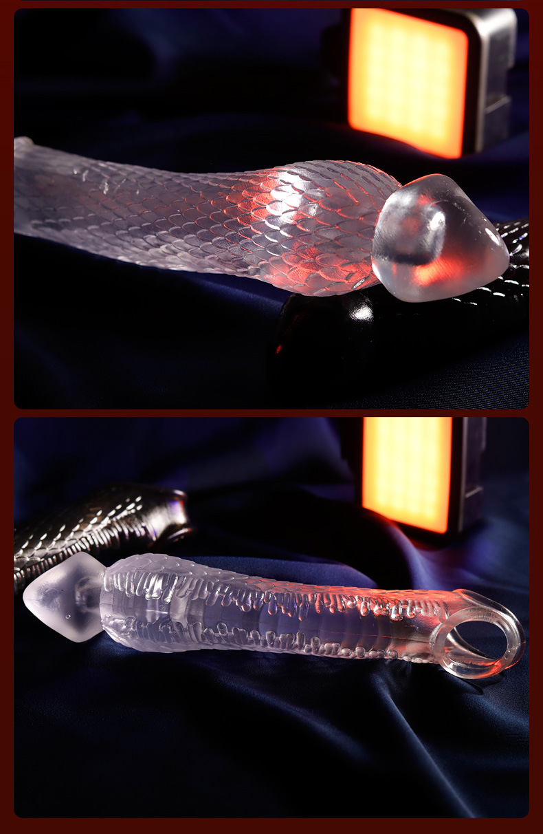 Chuniu Niu Jiaolong Silicone Dragon Scale Penile Lock Set Wolf Teeth Dildo Set Male Adult Sex Products_voghion.com