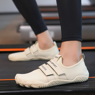 Fitness Shoes Indoor sneaker Shock Absorption Men's Treadmill Squat Hard Pull Shoes Silent Women's Yoga Pilates Rope Skipping Shoes