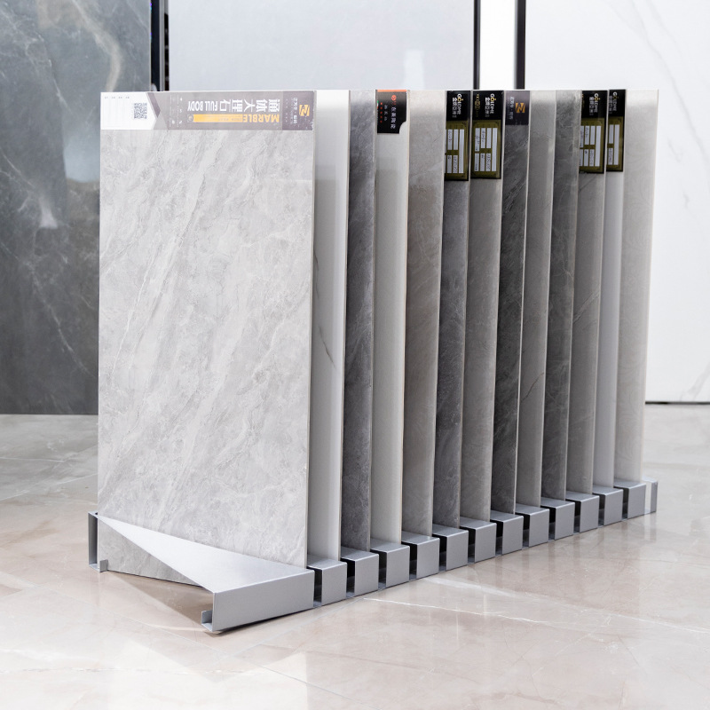 瓷砖展示架木纹砖墙砖大理石色板架石材样品插架木地板展架斜插式