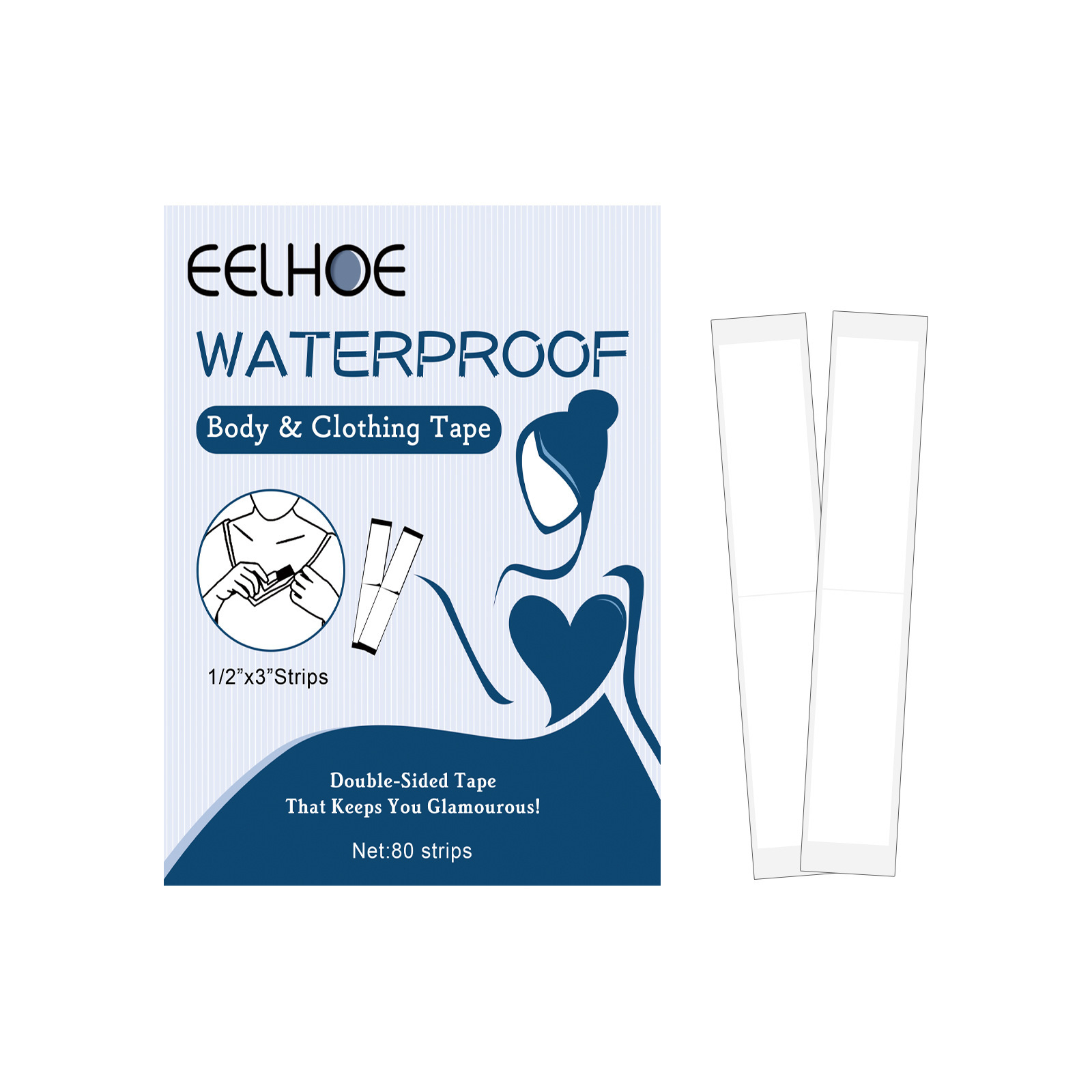 EELHOE abbagliante con bretelle, gonna, camicia, tracolla, adesivo bifacciale invisibile antiscivolo e a prova di perdite_voghion.com