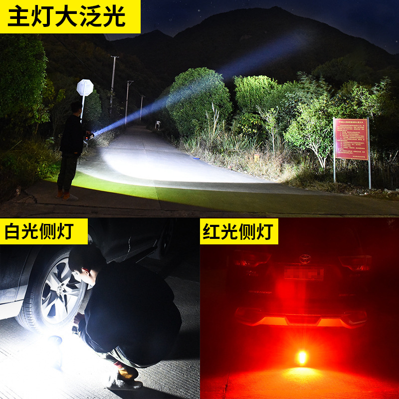 Venta caliente transfronteriza luz fuerte lámpara portátil USB carga gran luz taza linterna al aire libre multi-funcional camping emergencia reflector