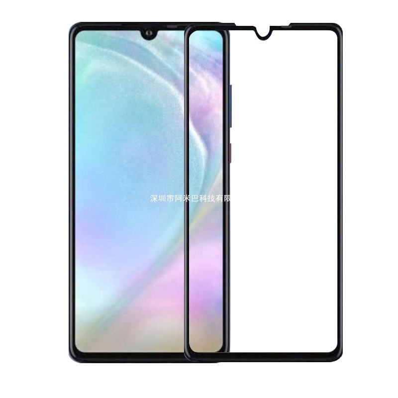 Suitable for Huawei P30 Tempered Film P30Pro Full Screen 3D Curved Tempered Film Suitable for Nova4E Mobile Phone Film Wholesale