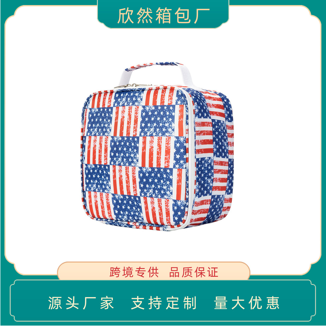 Oxford Cloth Unicorn Dinosaur Kidsren's Lunch Box Lunch Bag European and American Primary School Students Printed Portable Lunch Bag