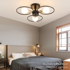 北欧天井灯家庭用鉄製通路灯創意入戸花園陽電気スタンド試着室led天井灯具