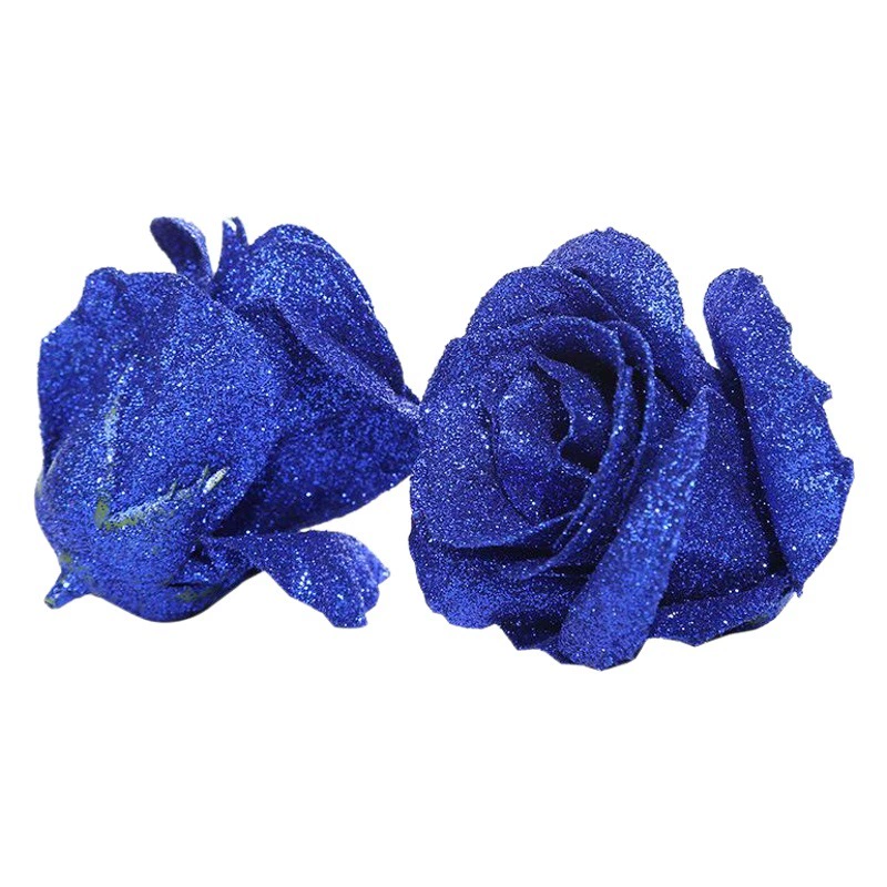 Искусственные цветы: синяя волшебная роза, оптовая продажа, материалы для упаковки букетов ко Дню святого Валентина, высококачественные имитации зеленых растений