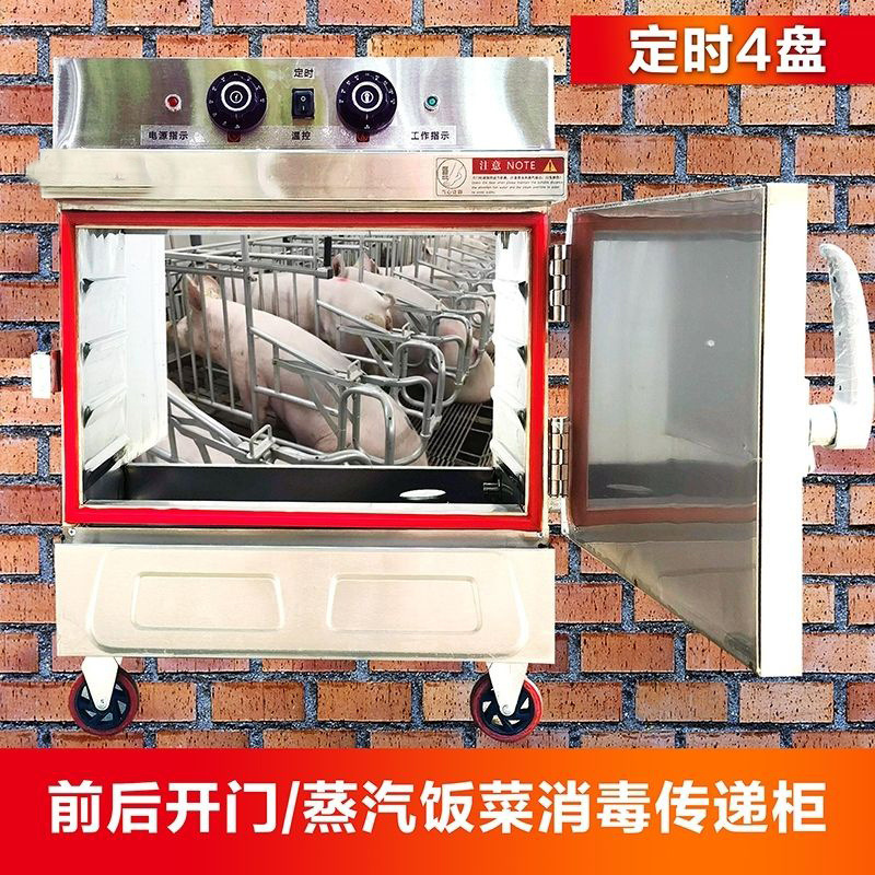 Puerta abierta delantera y trasera puerta abierta doble gabinete de transferencia para granja de comidas de vapor de granja de cerdos desinfección de alta temperatura gabinete de arroz al vapor caja de vapor