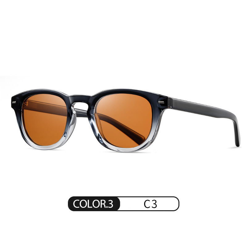 Nuevas gafas de sol polarizadas S31130 gafas de sol de hoja de protección solar al aire libre de moda gafas de sol de montura redonda de venta caliente transfronteriza