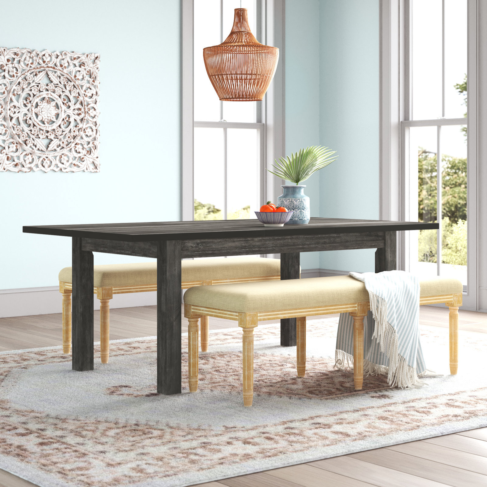 Mesa de comedor de madera extensible extensible MDF mesa de comedor ligera de lujo de alta calidad moderna simple mesa de comedor silla