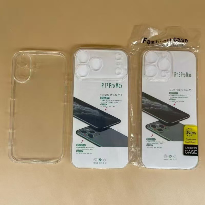 Clear Phone Case for Apple iPhone 17 16 15 14 Pro Max with Precise Cutouts Space Case Shockproof Protective Cover