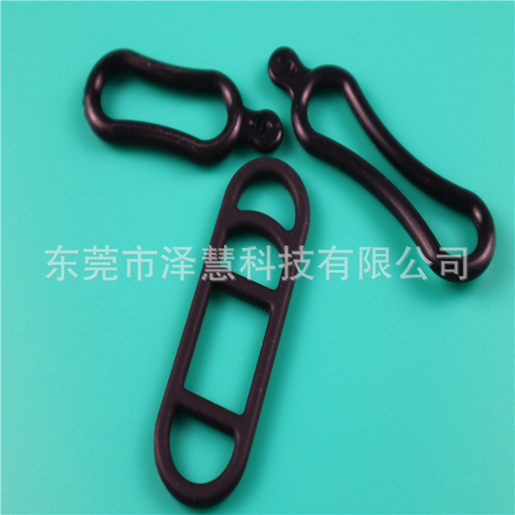 自行车尾灯硅胶绑带 防水硅胶椭圆型圈 防尘硅胶椭圆型垫 硅胶绑