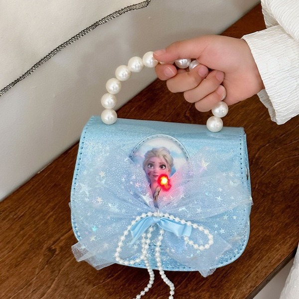 Bolsos infantiles, niñas, bolsos de mano de la princesa Aicha, flash de moda, bolsos de cinturón de cuentas