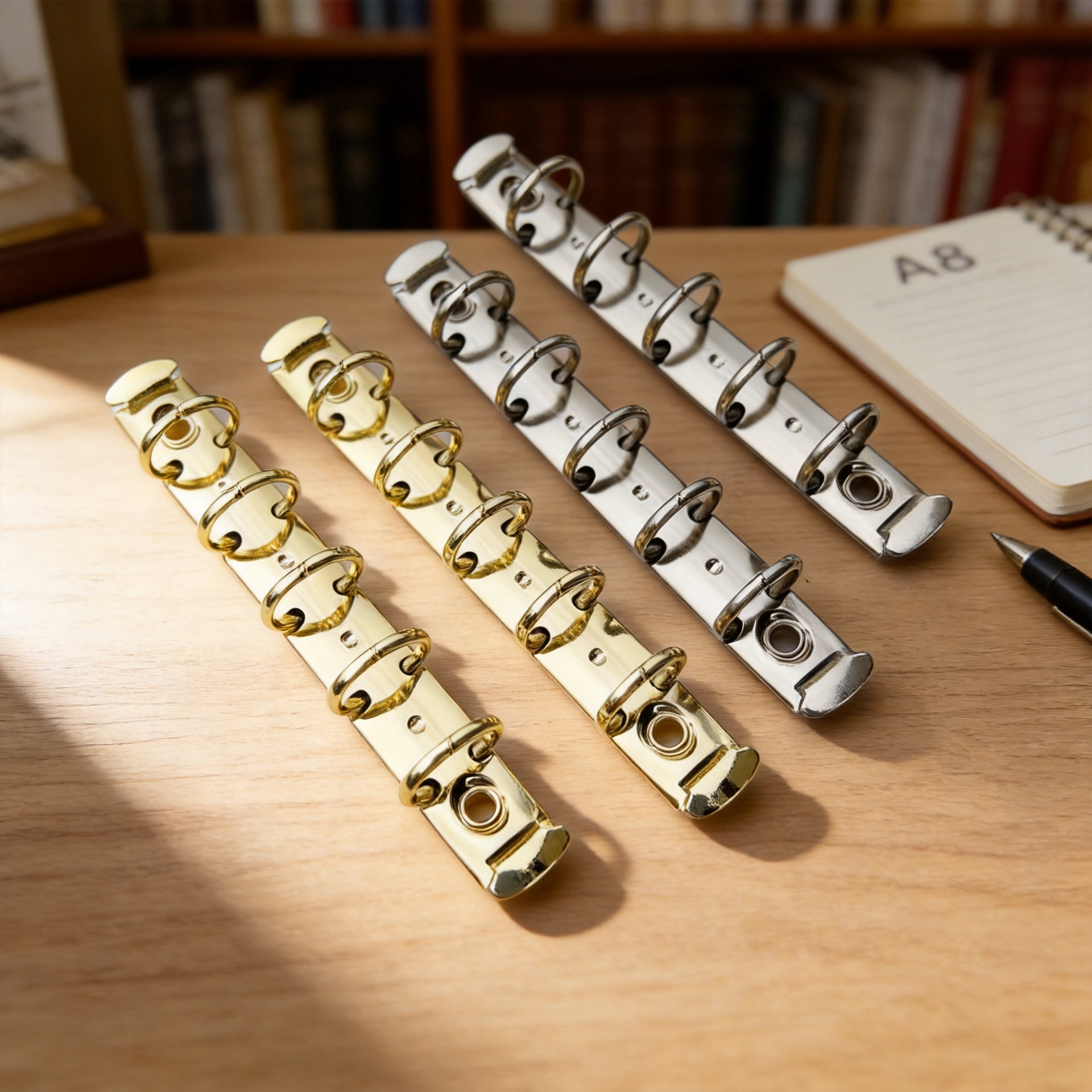 M5 loose-leaf ring A8 loose-leaf clip 5-hole small clip five-hole hand account clip mini clip