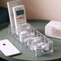 桌面无盖整理充电器分格盒